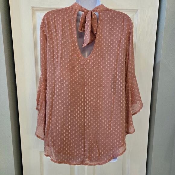 Band of Gypsies Petal Pink Bell Sleeve Cottagecore Boho chic Fairycore Coquette - Picture 4 of 9